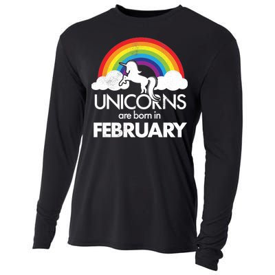 Unicorns Are Born in February  Cooling Performance Long Sleeve Crew