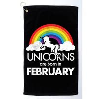 Unicorns Are Born in February  Golf Towel