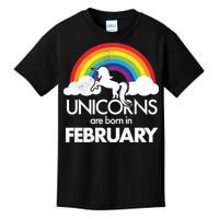 Unicorns Are Born in February  Kids T-Shirt