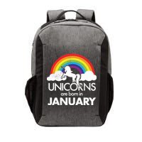 Unicorns Are Born in January Vector Backpack