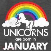 Unicorns Are Born in January Vector Backpack
