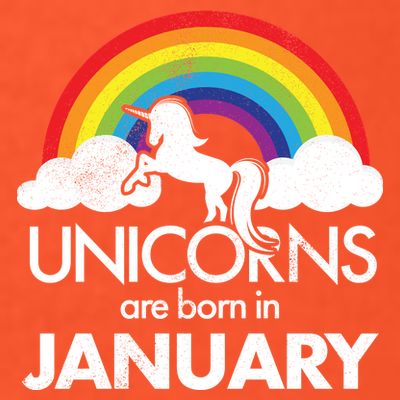 Unicorns Are Born in January T-Shirt