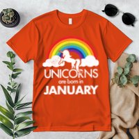 Unicorns Are Born in January Premium T-Shirt