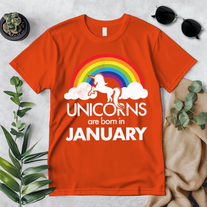 Unicorns Are Born in January Premium T-Shirt