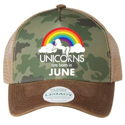 Unicorns Are Born in June Legacy Tie Dye Trucker Hat