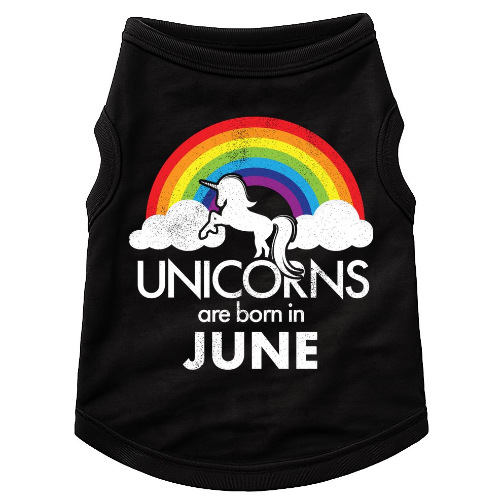 Unicorns Are Born in June Doggie Tank