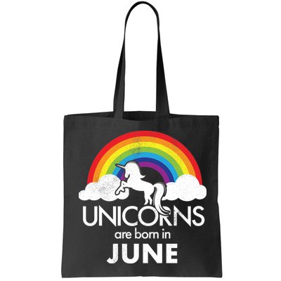 Unicorns Are Born in June Bag