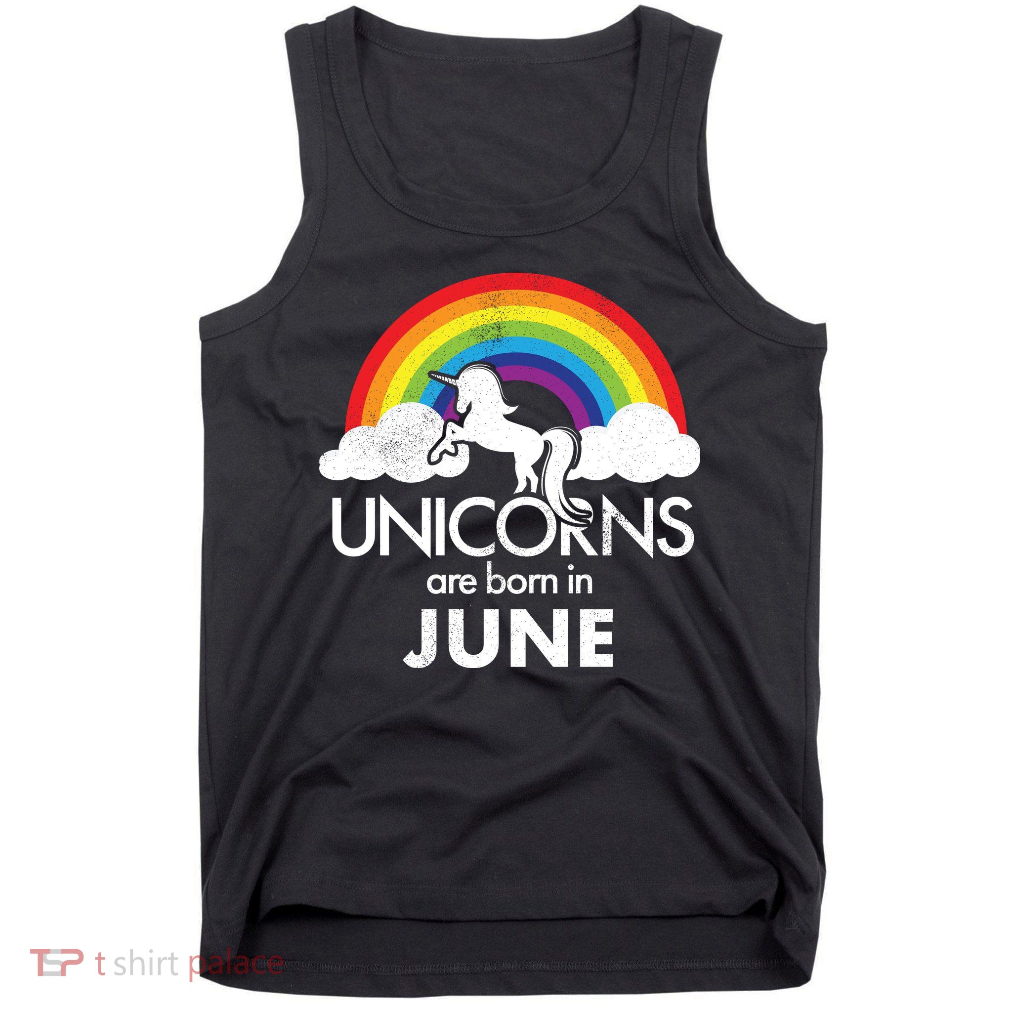 Unicorns Are Born in June Tank Top