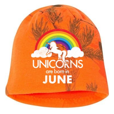 Unicorns Are Born in June Kati - Camo Knit Beanie