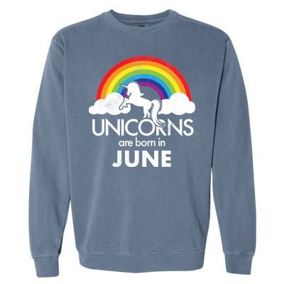 Unicorns Are Born in June Garment-Dyed Sweatshirt