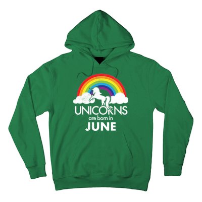 Unicorns Are Born in June Hoodie