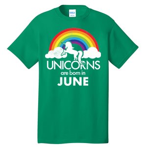 Unicorns Are Born in June Tall T-Shirt