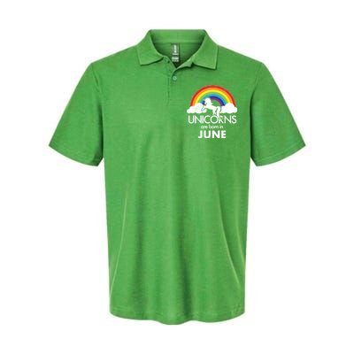 Unicorns Are Born in June Softstyle Adult Sport Polo