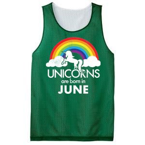 Unicorns Are Born in June Mesh Reversible Basketball Jersey Tank