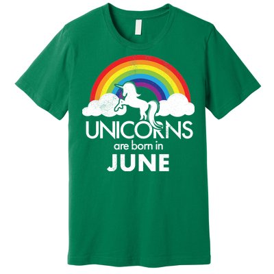 Unicorns Are Born in June Premium T-Shirt