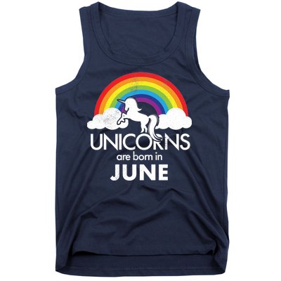 Unicorns Are Born in June Tank Top