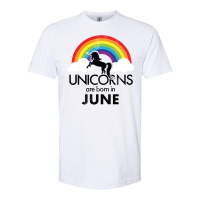 Unicorns Are Born in June Softstyle CVC T-Shirt