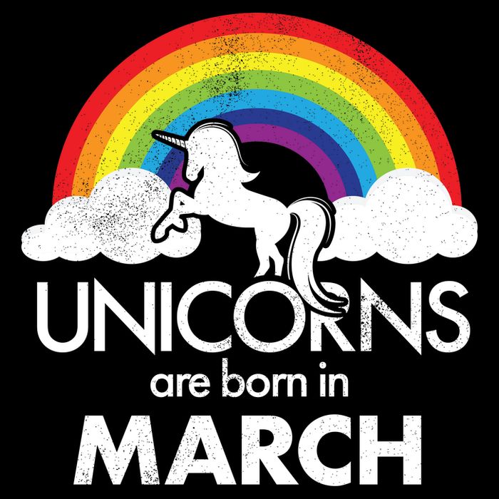 Unicorns Are Born in March Backpack