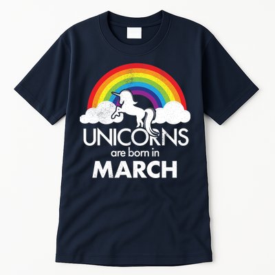 Unicorns Are Born in March Tall T-Shirt