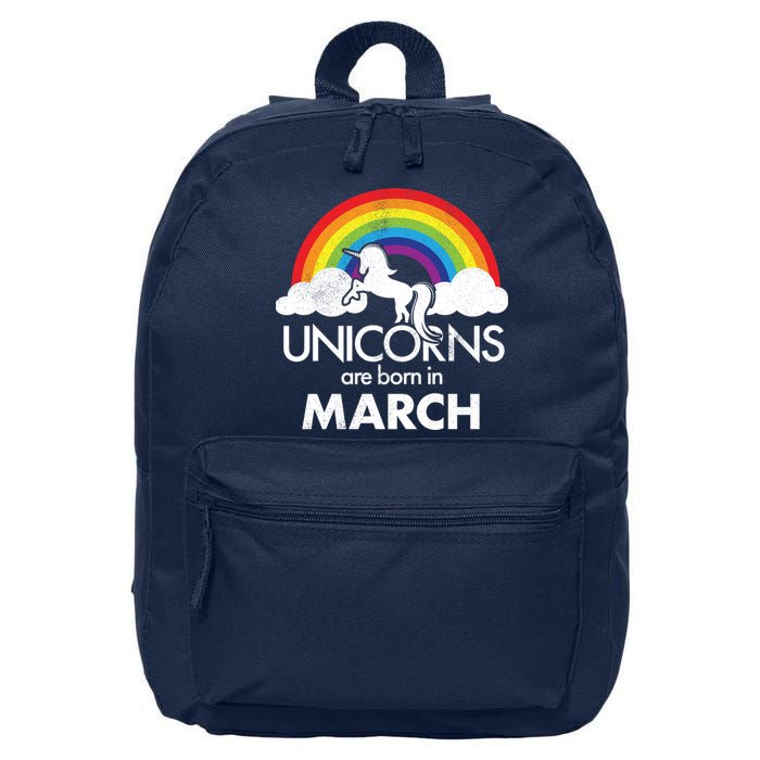 Unicorns Are Born in March 16 in Basic Backpack