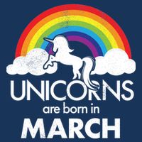 Unicorns Are Born in March 16 in Basic Backpack