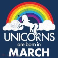Unicorns Are Born in March Poster