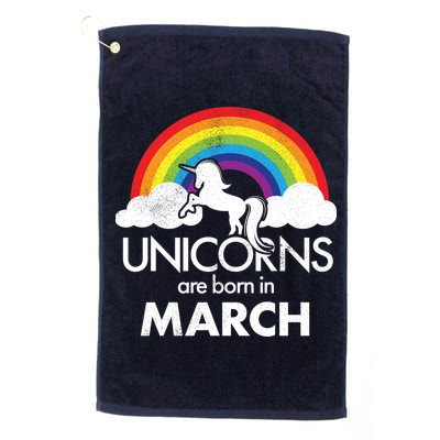 Unicorns Are Born in March Golf Towel