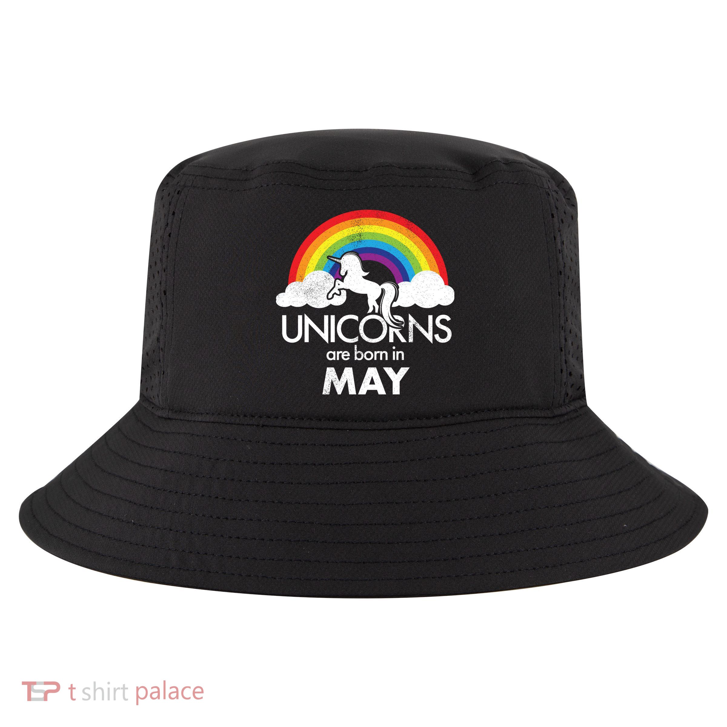 Unicorns Are Born in May Cool Comfort Performance Bucket Hat