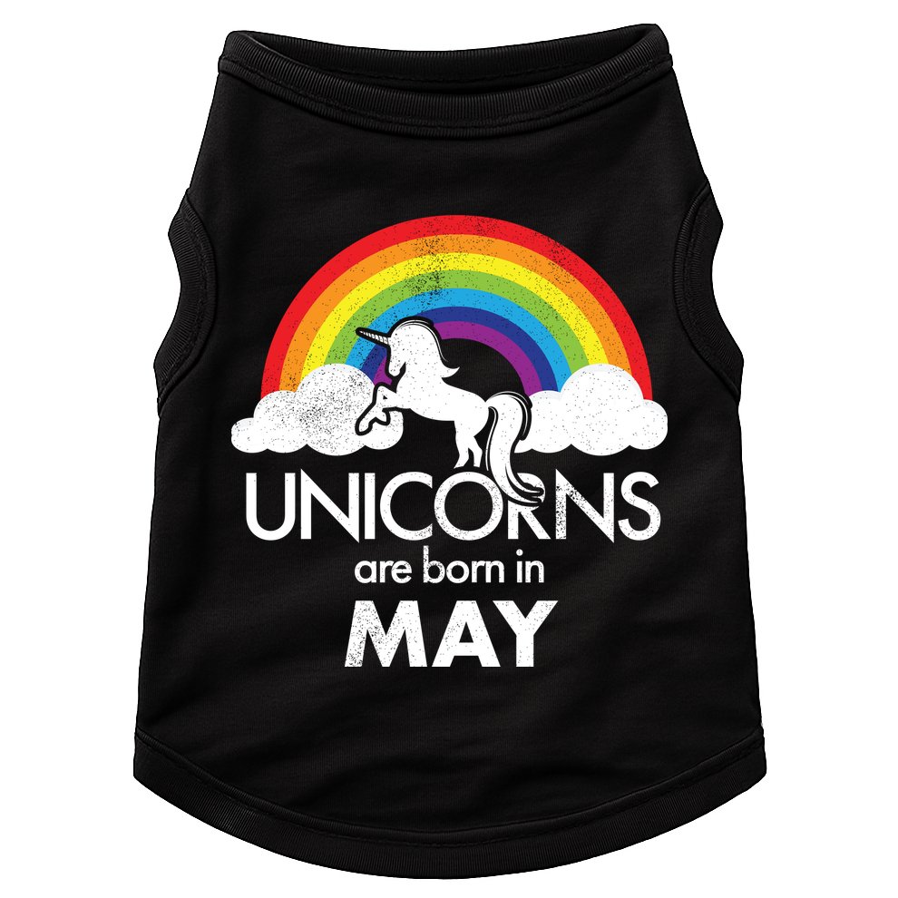 Unicorns Are Born in May Doggie Tank