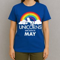 Unicorns Are Born in May T-Shirt