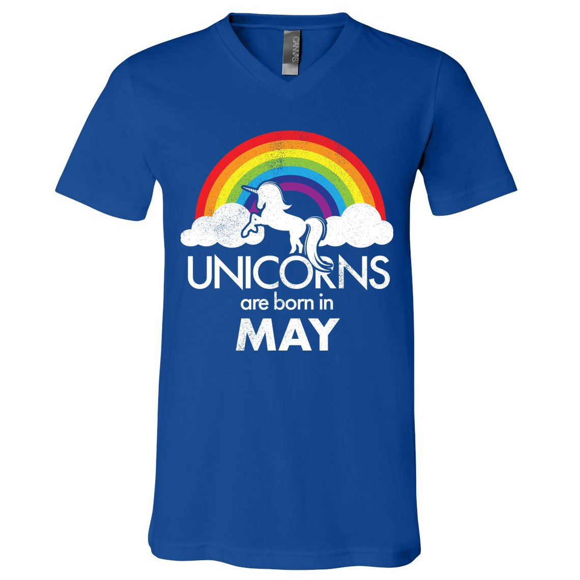 Unicorns Are Born in May V-Neck T-Shirt
