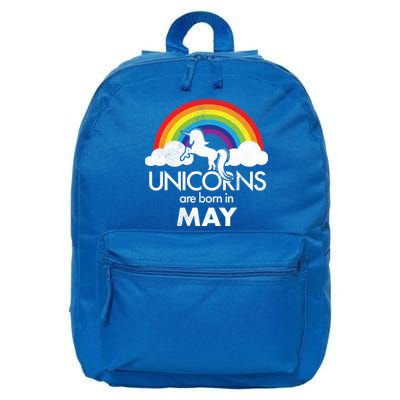 Unicorns Are Born in May 16 in Basic Backpack