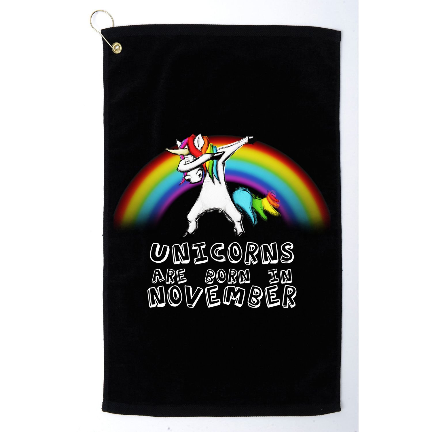 Unicorns Are Born In November Golf Towel