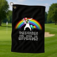 Unicorns Are Born In November Golf Towel