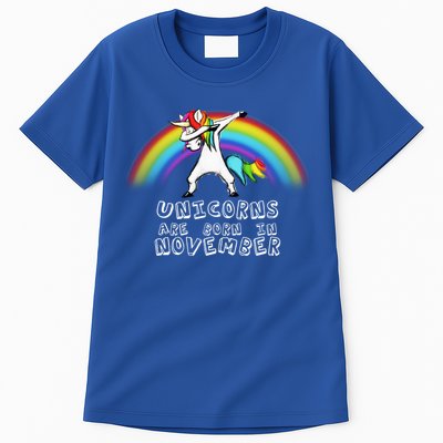 Unicorns Are Born In November Tall T-Shirt