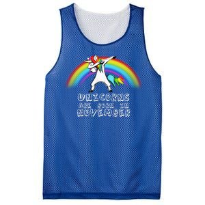 Unicorns Are Born In November Mesh Reversible Basketball Jersey Tank