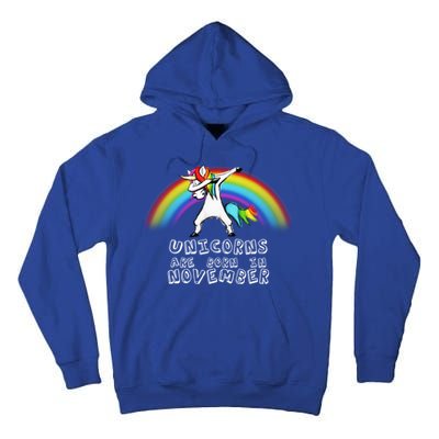 Unicorns Are Born In November Tall Hoodie