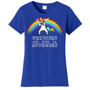 Unicorns Are Born In November Women's T-Shirt