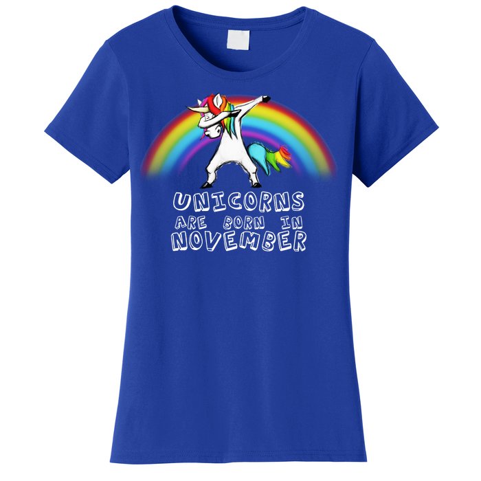 Unicorns Are Born In November Women's T-Shirt