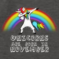 Unicorns Are Born In November Vector Backpack