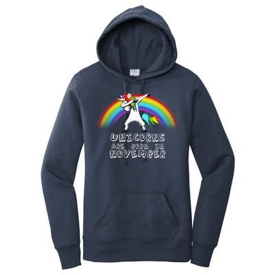 Unicorns Are Born In November Women's Pullover Hoodie