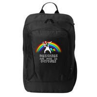 Unicorns Are Born In October Birthday City Backpack