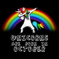 Unicorns Are Born In October Birthday City Backpack