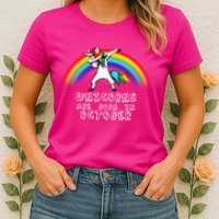 Unicorns Are Born In October Birthday Womens T-Shirt