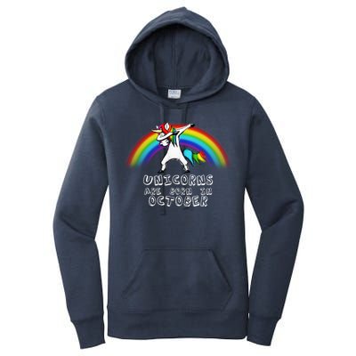 Unicorns Are Born In October Birthday Women's Pullover Hoodie