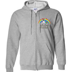 Unicorns Are Born In October Birthday Full Zip Hoodie