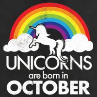 Unicorns Are Born In October Rainbow Retro Hat