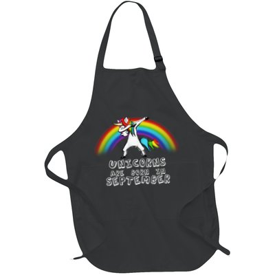Unicorns Are Born In September Birthday Apron
