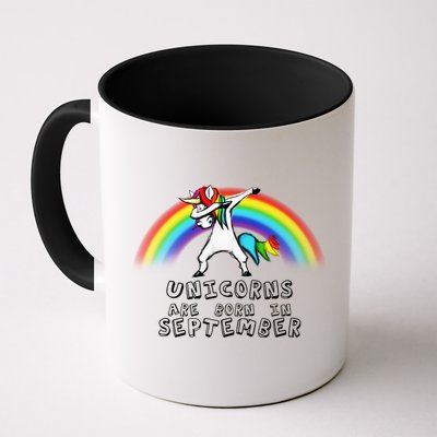 Unicorns Are Born In September Birthday Mug