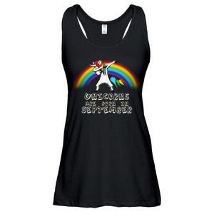 Unicorns Are Born In September Birthday Ladies Essential Flowy Tank